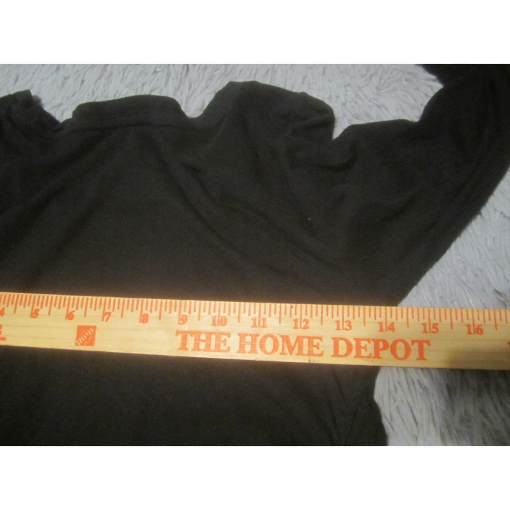 Liz Lange Motherhood Shirt Womens Small Black Maternity Top Long Sleeve - Picture 7 of 7